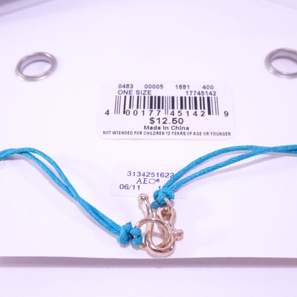 American Eagle Outfitters AEO Turquoise Red Woven Bracelet NWT 12 Set 6 PCS - Picture 8 of 8